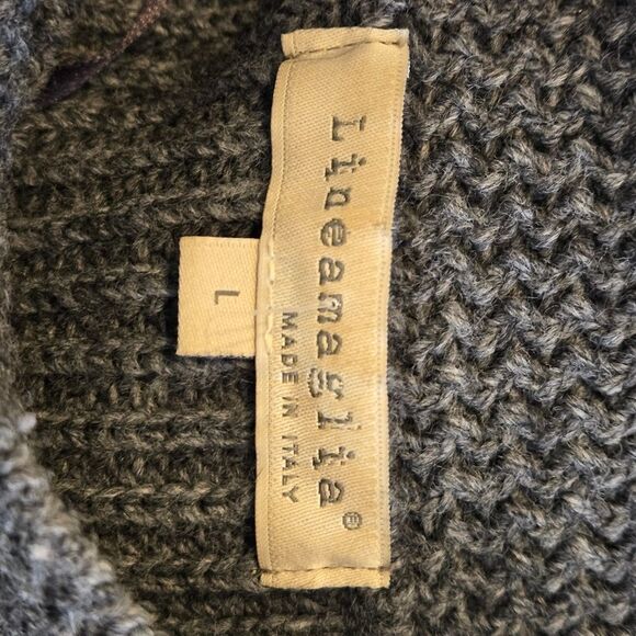 Linea Maglia Gray Alpaca Wool Blend Italian Sweater - Picture 8 of 9